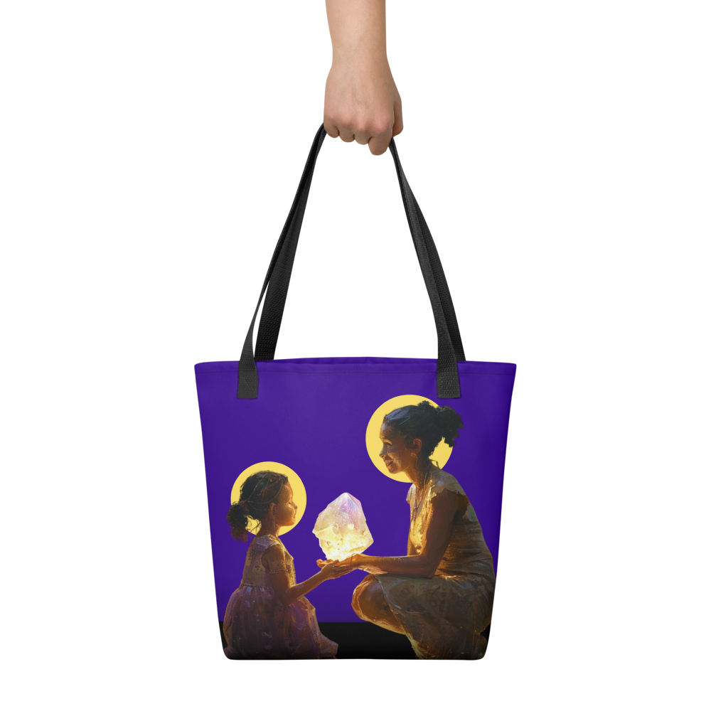"You Light Up My World" by Fame Identity Tote Bag (15"x15")