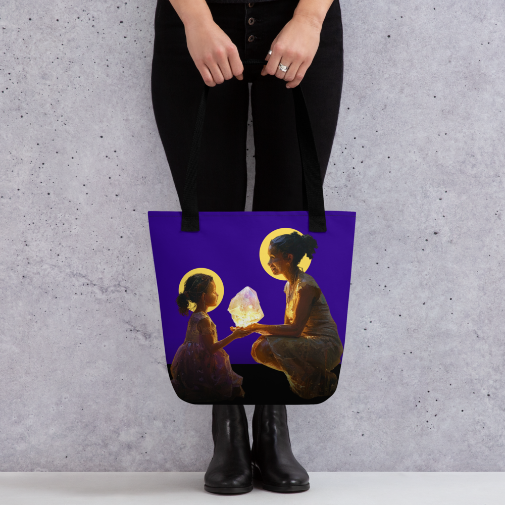 "You Light Up My World" by Fame Identity Tote Bag (15"x15")
