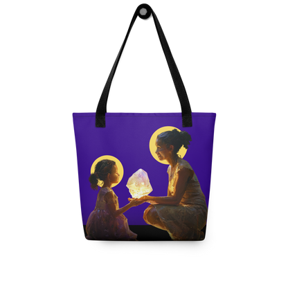 "You Light Up My World" by Fame Identity Tote Bag (15"x15")