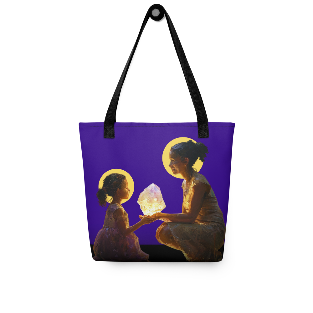 "You Light Up My World" by Fame Identity Tote Bag (15"x15")