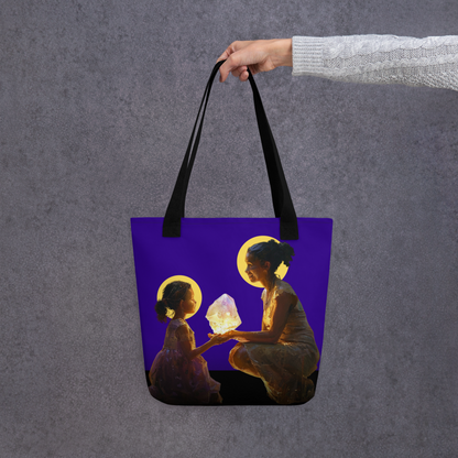 "You Light Up My World" by Fame Identity Tote Bag (15"x15")