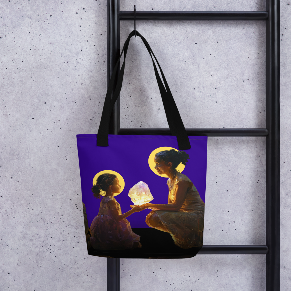 "You Light Up My World" by Fame Identity Tote Bag (15"x15")