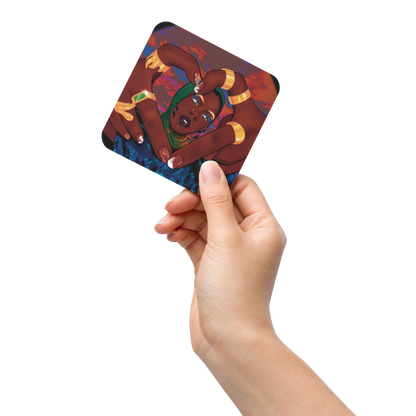 "Hajar" by Umiamara Cork-back Coaster