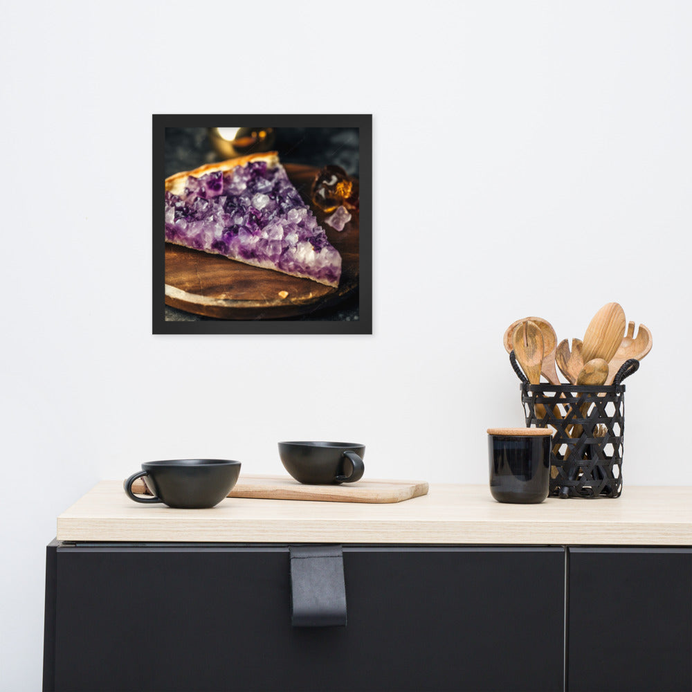 "Amethyst Pizza" Framed Poster
