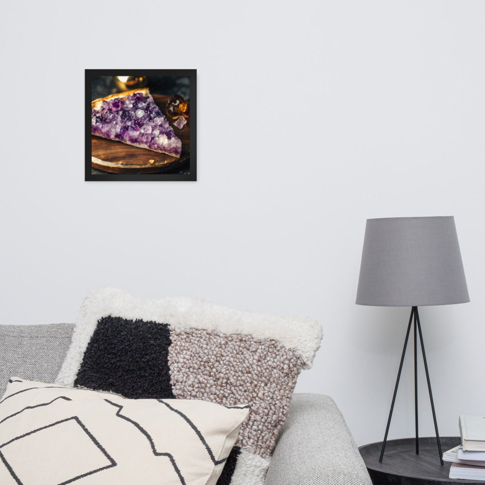 "Amethyst Pizza" Framed Poster