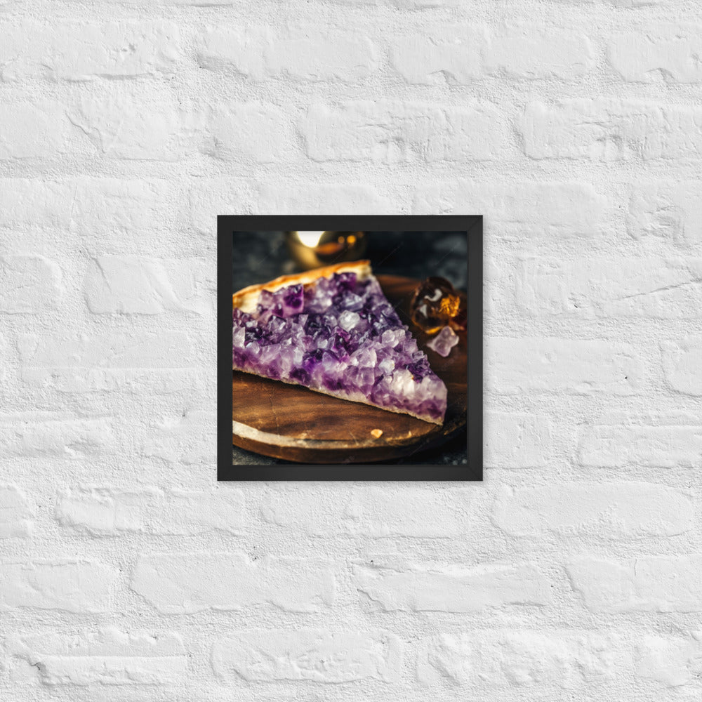 "Amethyst Pizza" Framed Poster