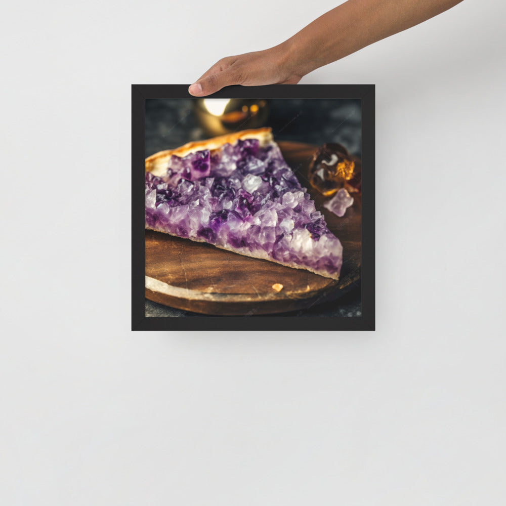 "Amethyst Pizza" Framed Poster