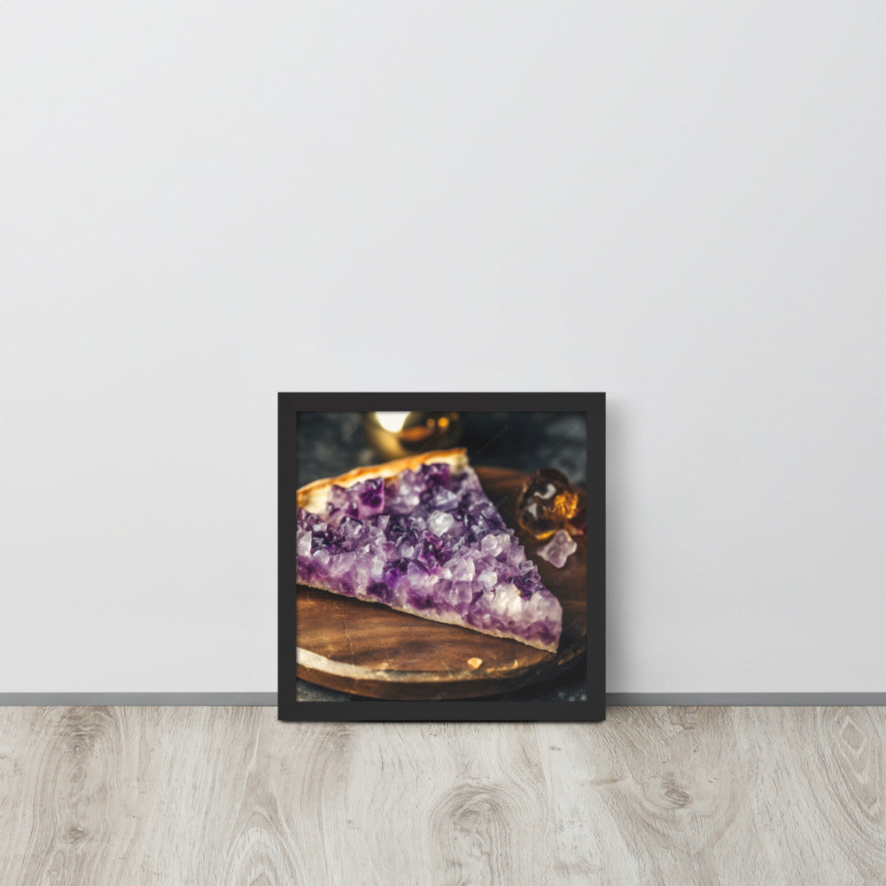 "Amethyst Pizza" Framed Poster