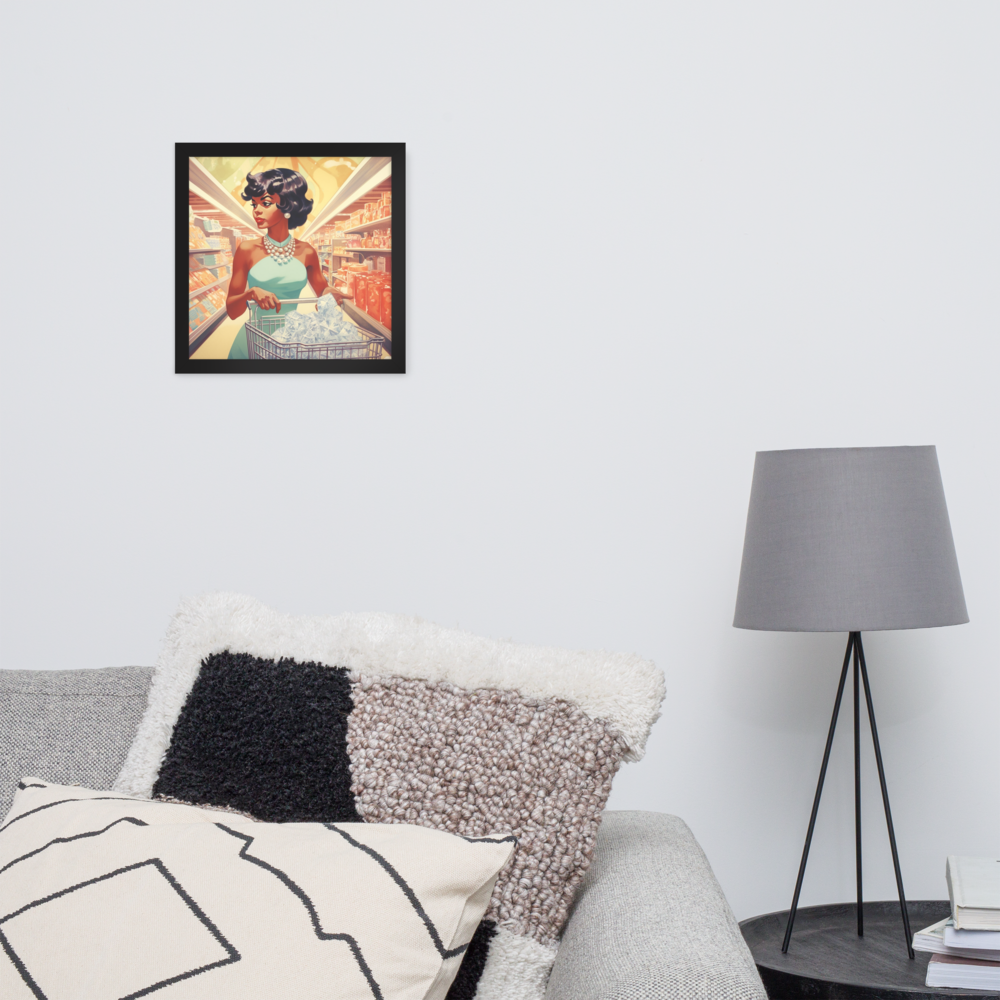 "Gem Shopping" Framed Poster