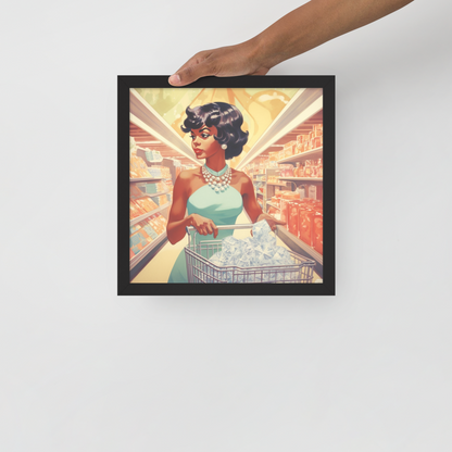 "Gem Shopping" Framed Poster