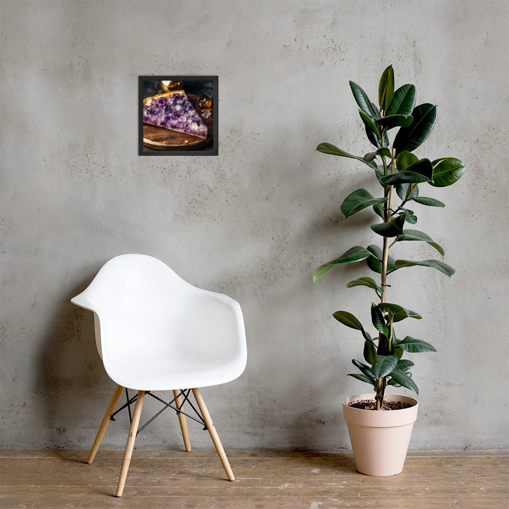 "Amethyst Pizza" Framed Poster