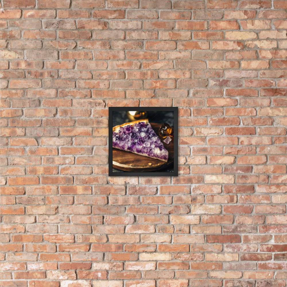"Amethyst Pizza" Framed Poster