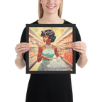 "Gem Shopping" Framed Poster