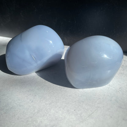 Blue chalcedony free forms