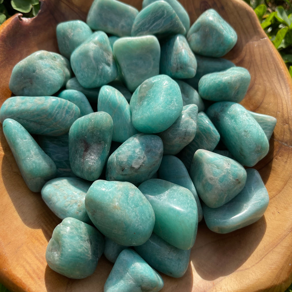 Tumbled Natural Amazonite Crystal