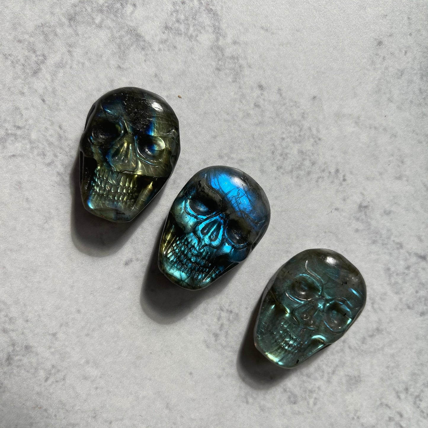Mini Labradorite Skull