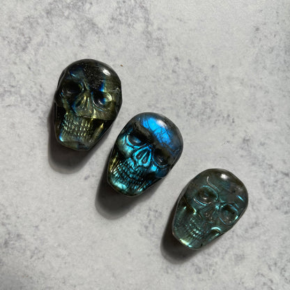 Mini Labradorite Skull