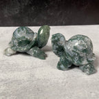 Large Moss Agate Turtle