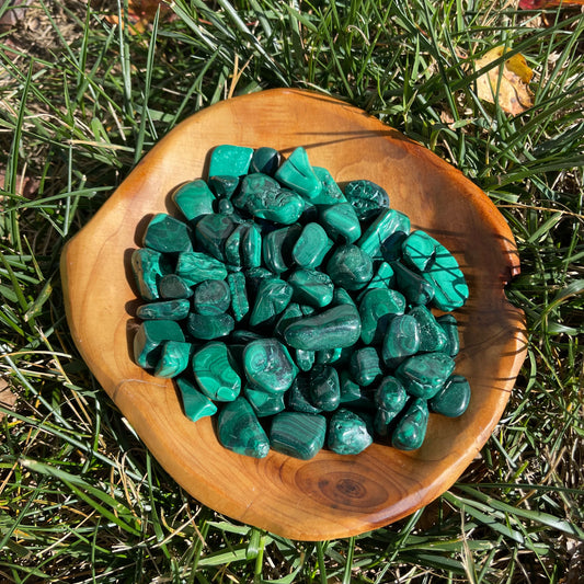 Tumbled Natural Malachite Crystal