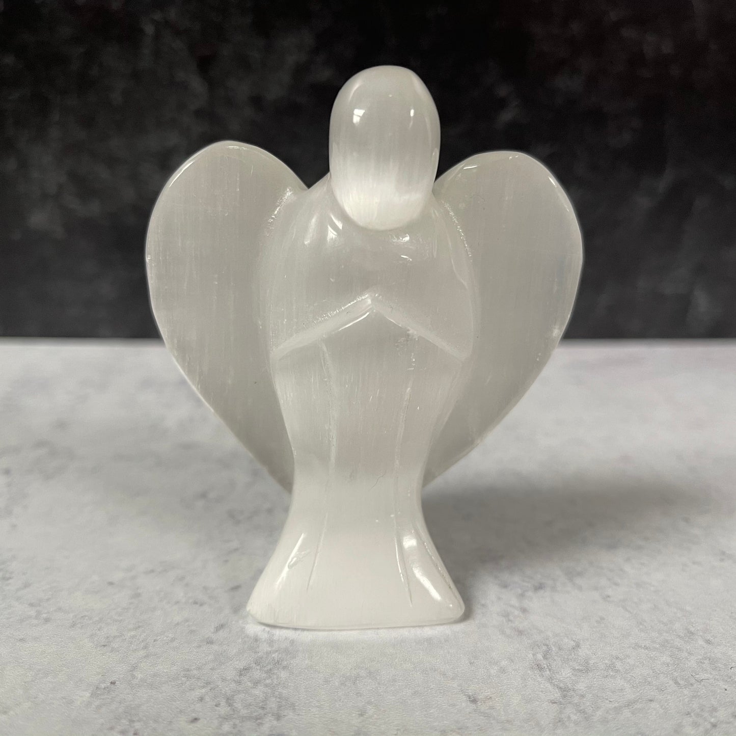 Satin Spar Selenite Angel
