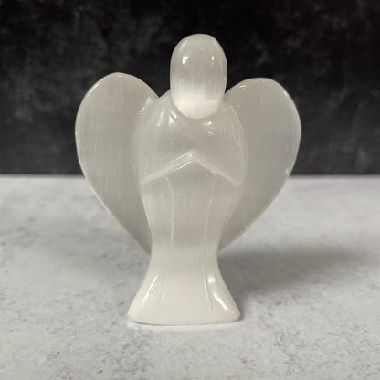 Satin Spar Selenite Angel