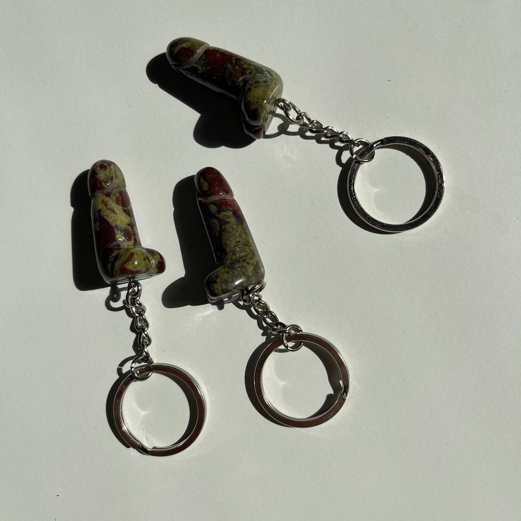 Mini Crystal Phallus Keychain