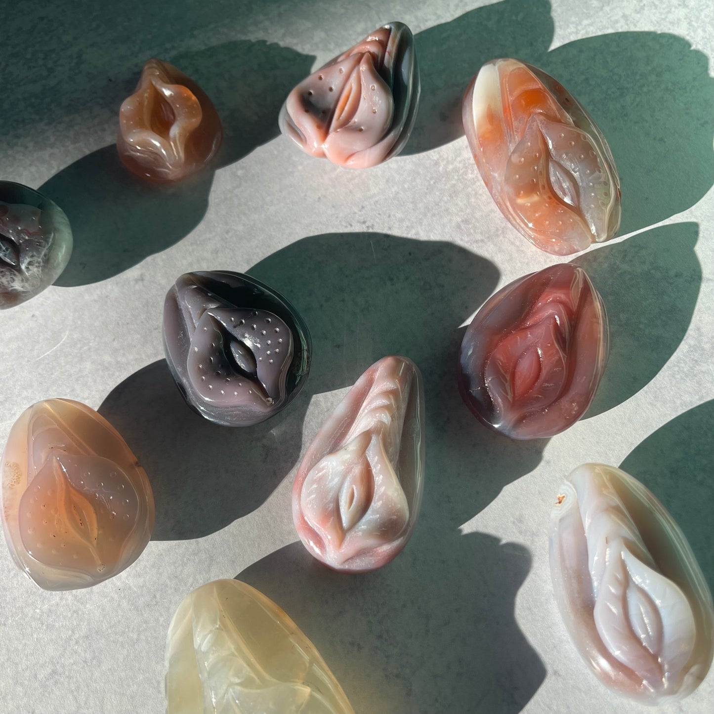 Agate Yoni Carving Collection
