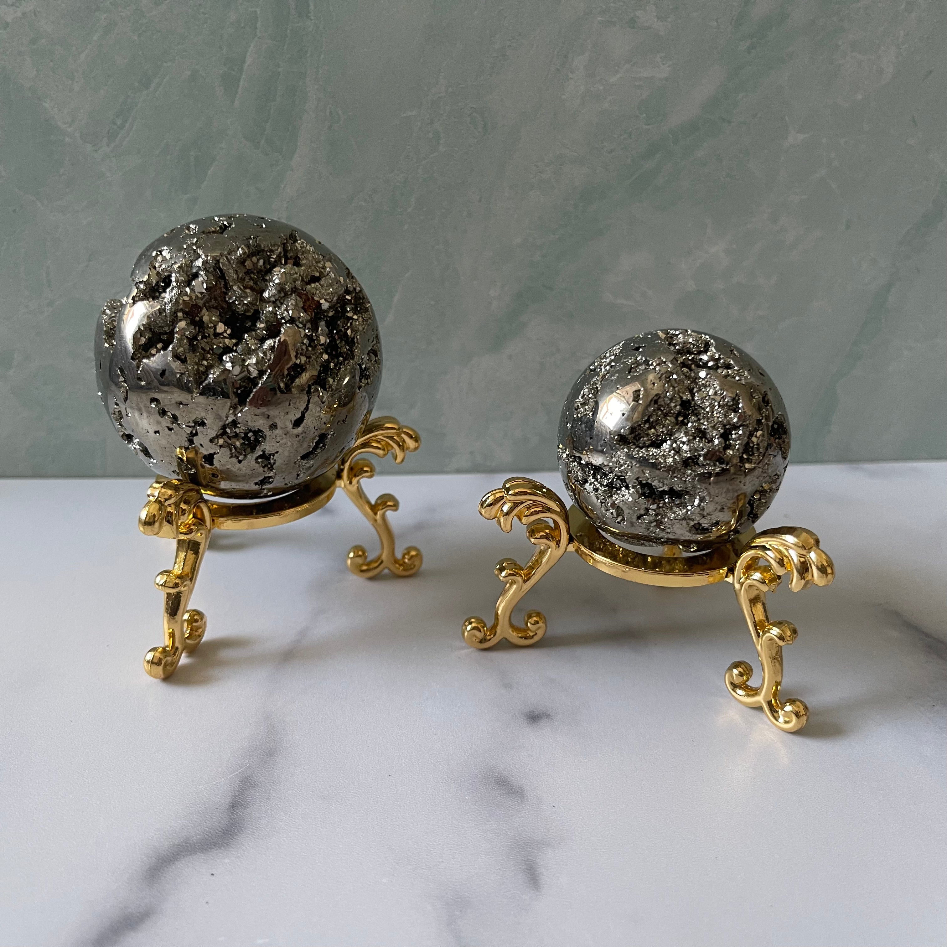 Natural Pyrite Sphere