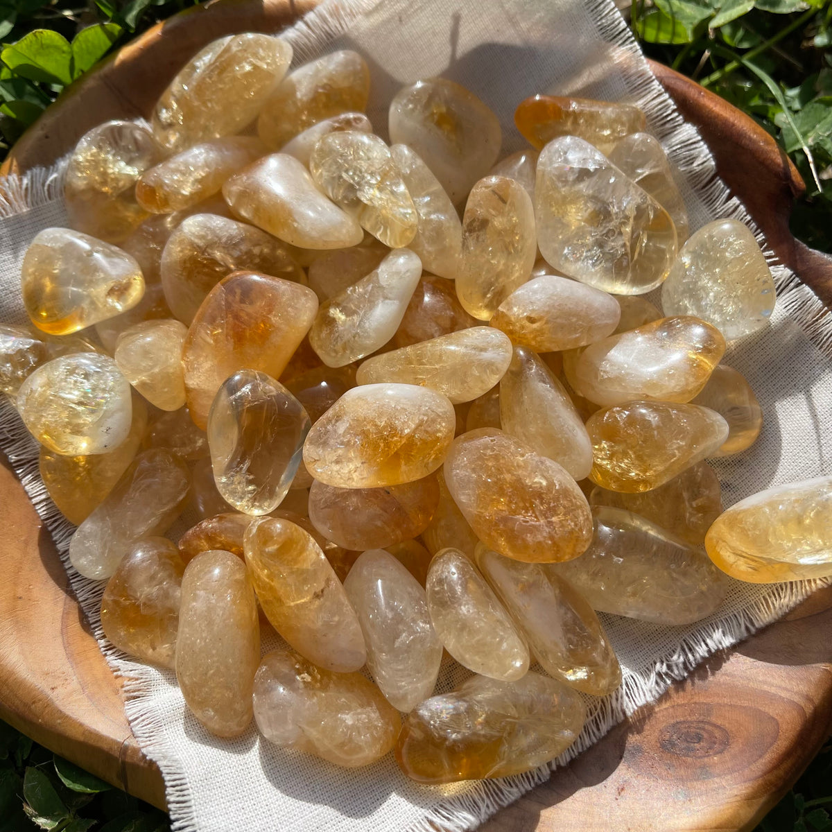 Tumbled Natural Citrine Crystal