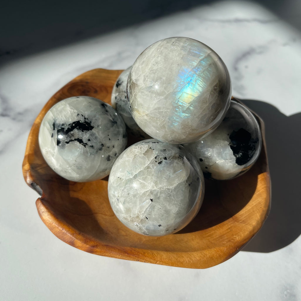 Rainbow Moonstone Sphere