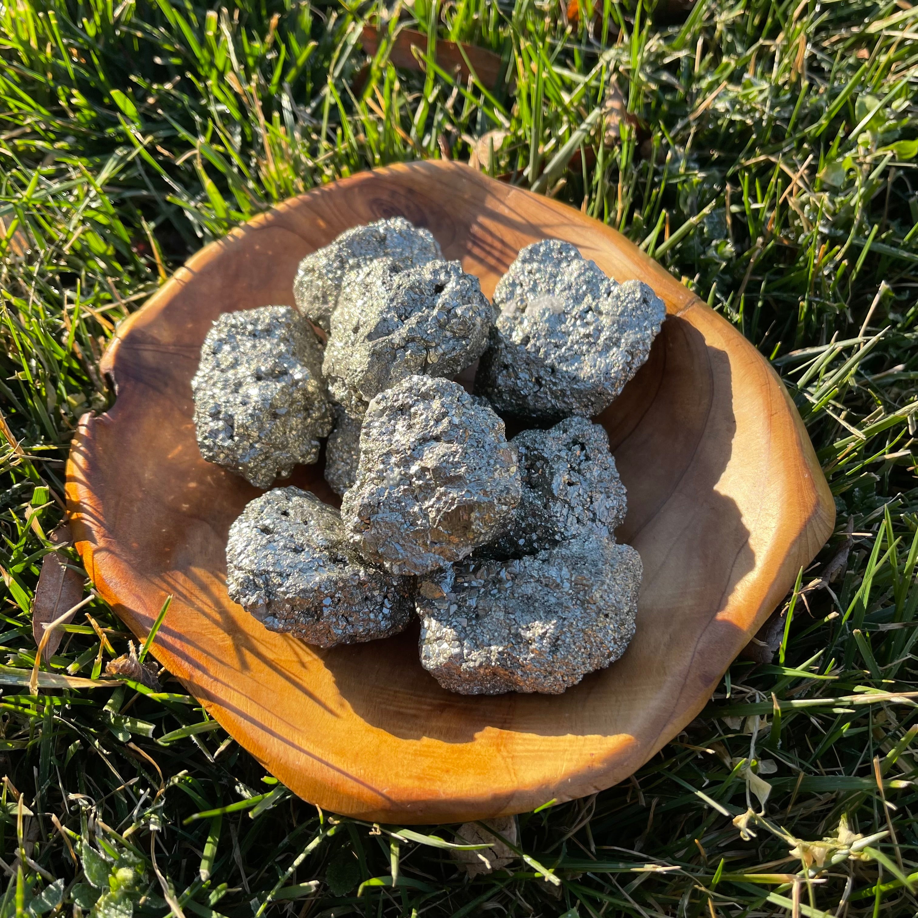 Raw Natural Pyrite Crystal Cluster