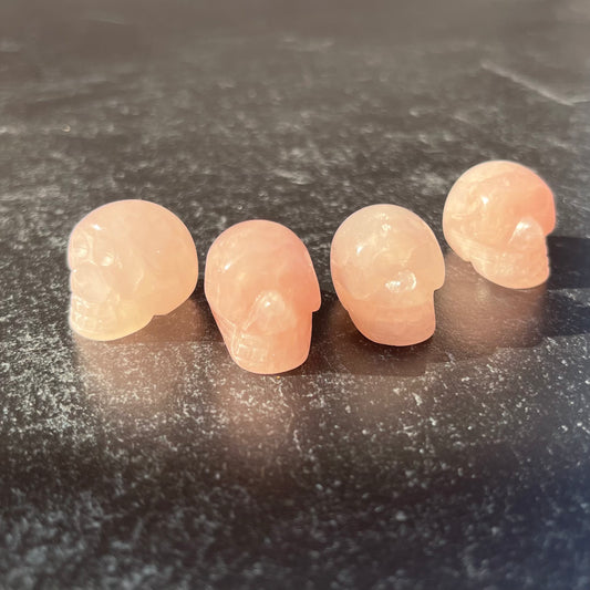 Mini Rose Quartz Skull