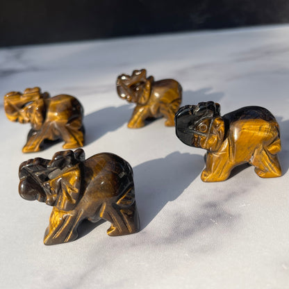 Mini Tigers Eye Elephant