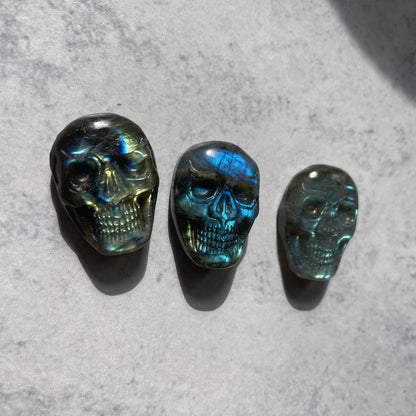 Mini Labradorite Skull