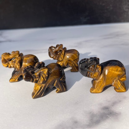 Mini Tigers Eye Elephant