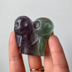 Fluorite Jack & Sally Holding Hands