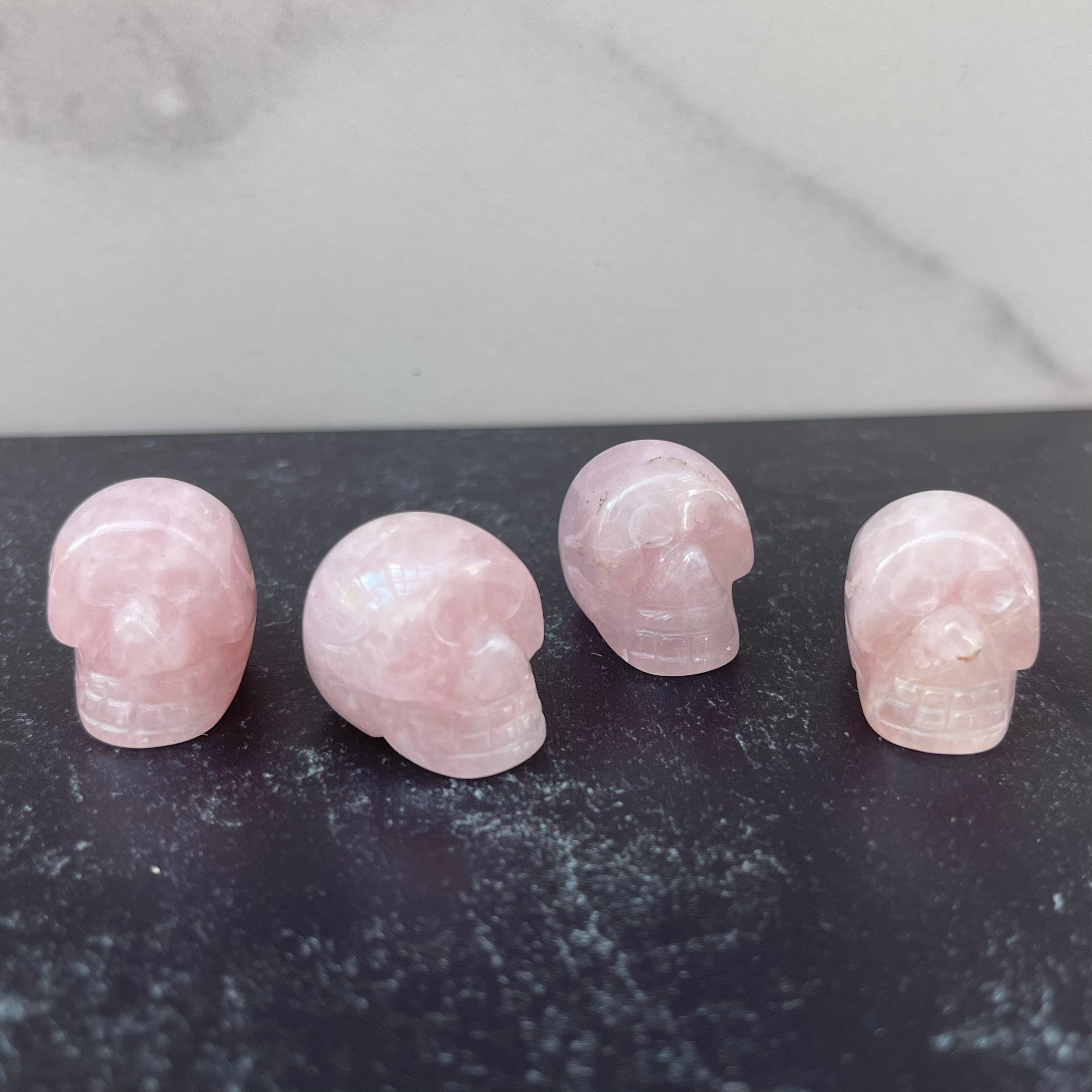 Mini Rose Quartz Skull