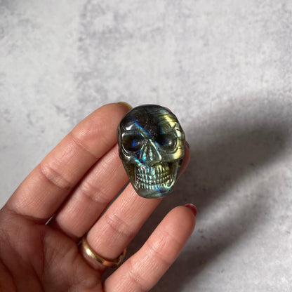 Mini Labradorite Skull