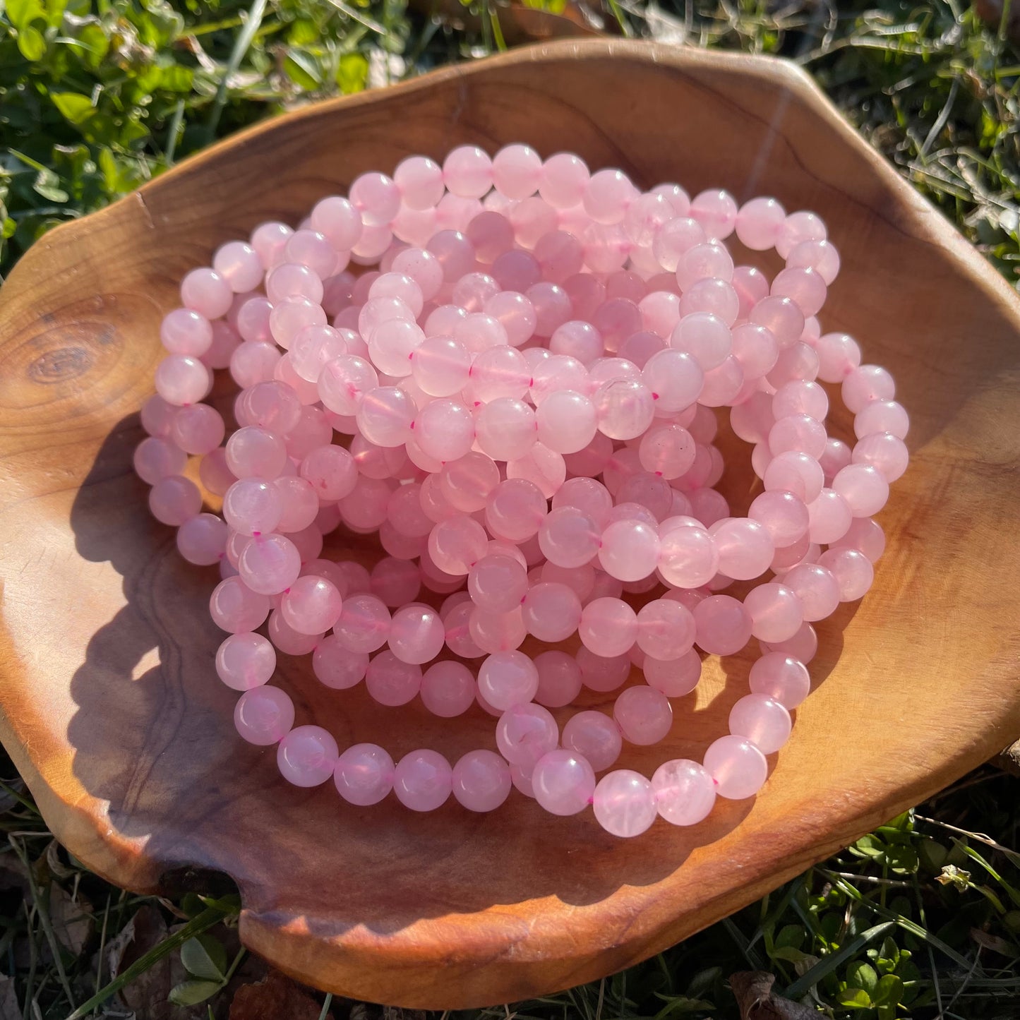 Rose Quartz Beaded Bracelet