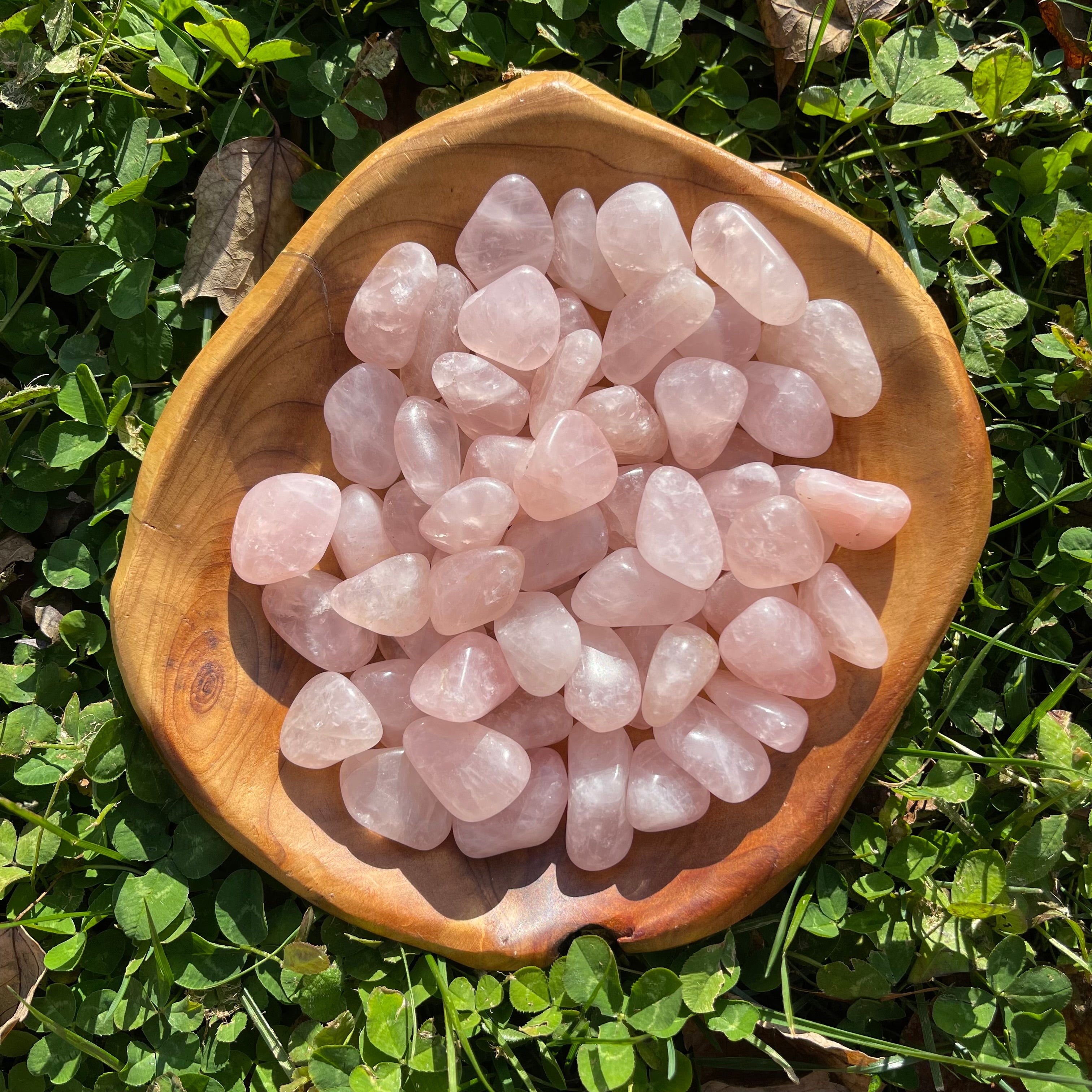 Small Tumbled Rose Quartz Crystal