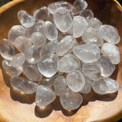 Tumbled Natural Clear Quartz Crystal