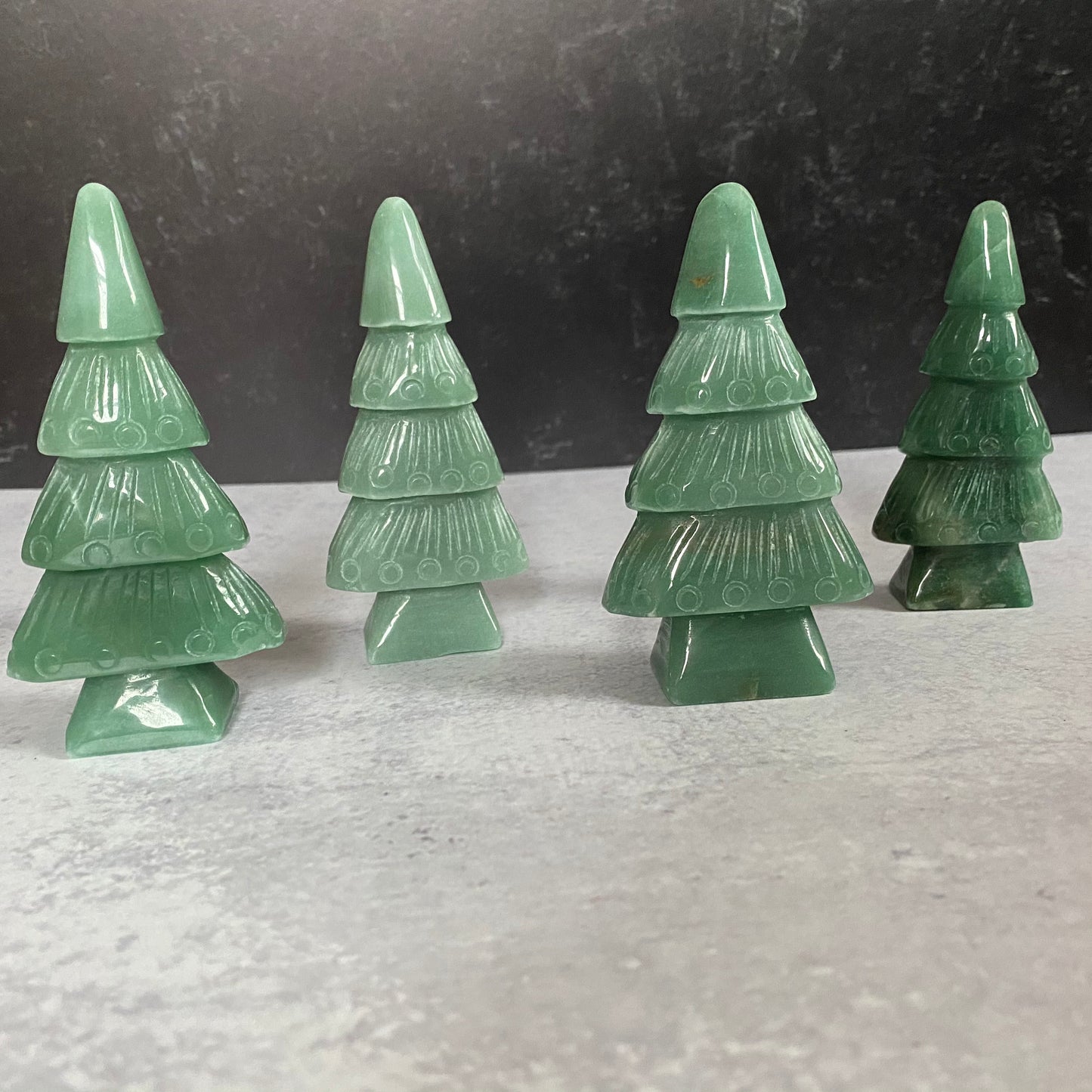 Green Aventurine Christmas Tree