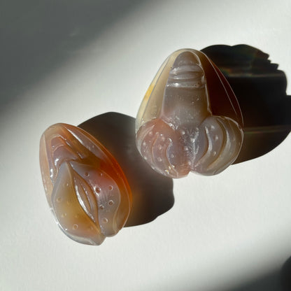 Agate phallus & yoni bundle 4