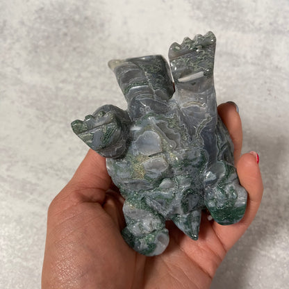 Large Moss Agate Turtle