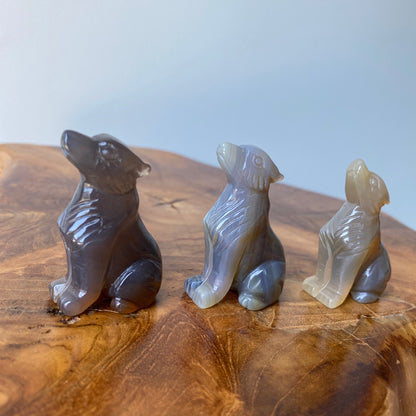 Mini Agate Wolf