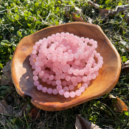 Rose Quartz Beaded Bracelet