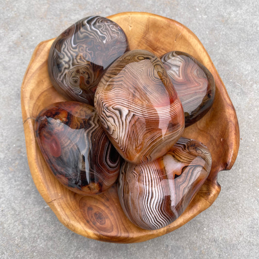 Large High Quality Sardonyx Banded Agate Palm stone