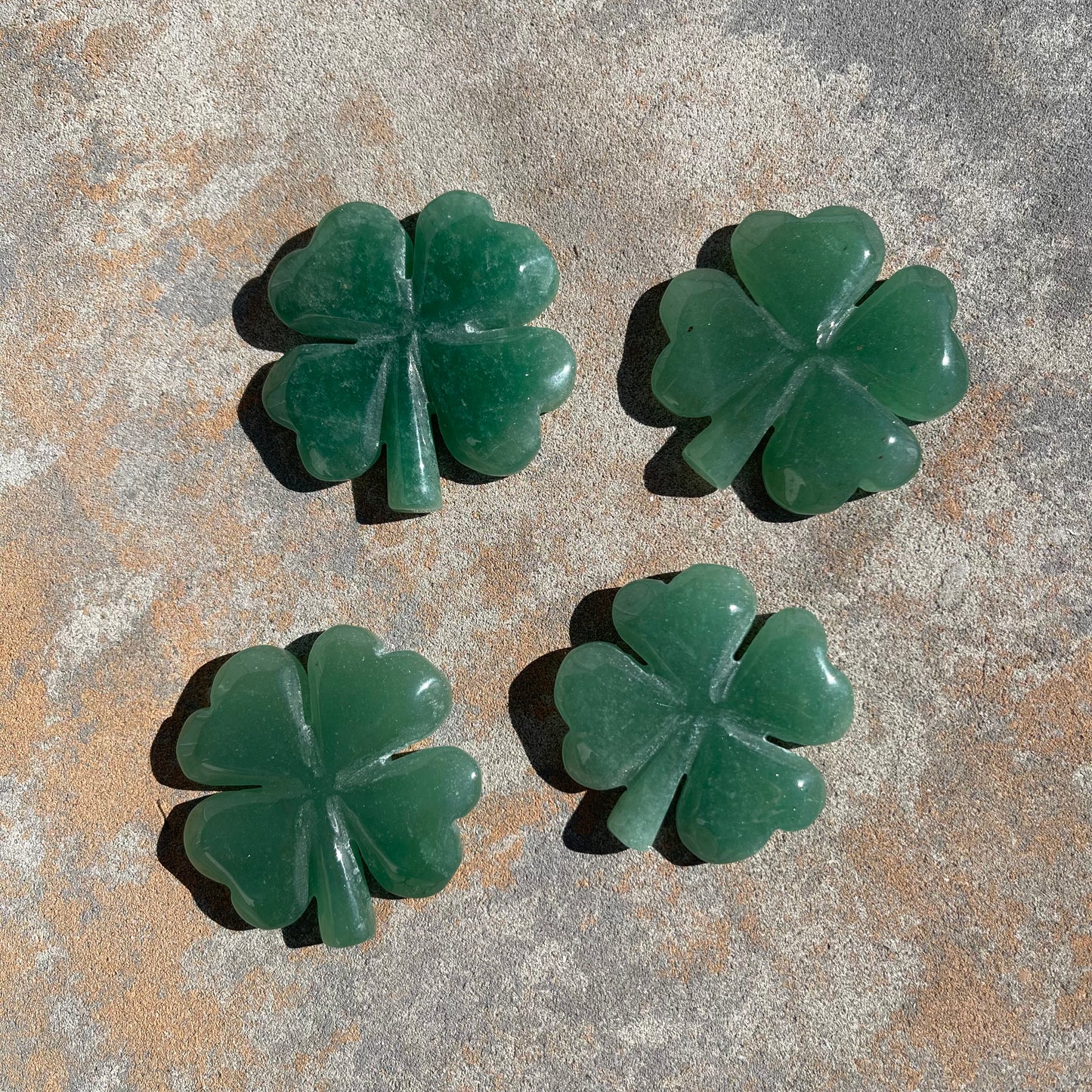 Green Aventurine 4 Leaf Clover