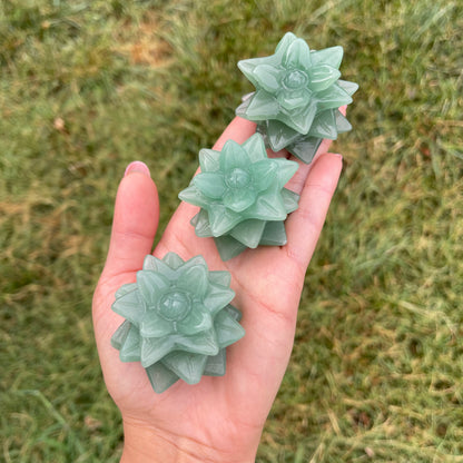 Green Aventurine Succulent