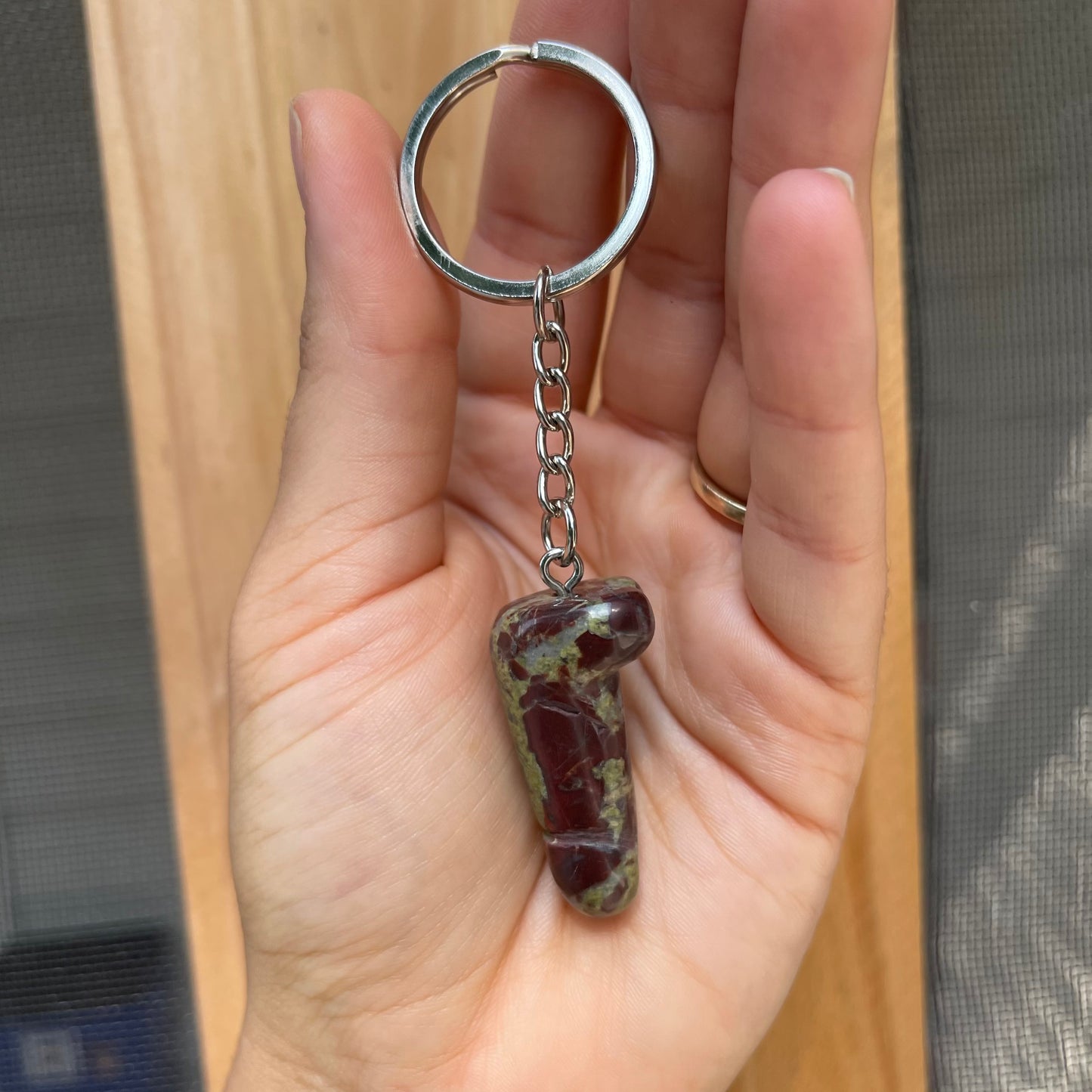 Mini Crystal Phallus Keychain